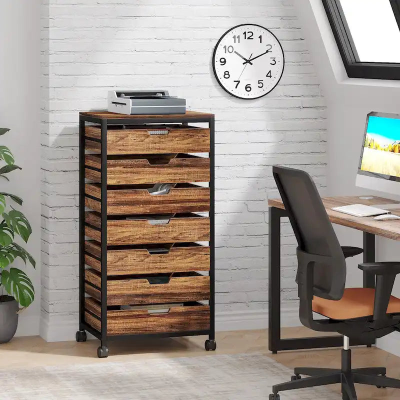 5 Drawer Chest & 7 Drawer Chest Wood Storage Drawer Cabinet Organizer