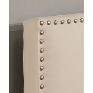 Upholstered Headboard with Nail Head Trim