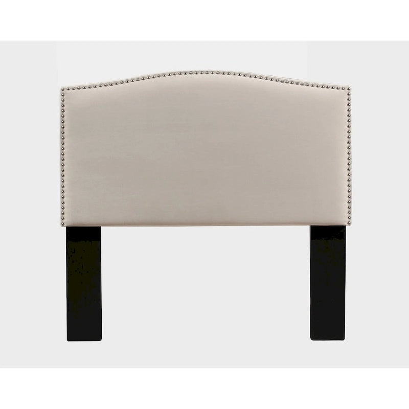 Upholstered Headboard with Nail Head Trim