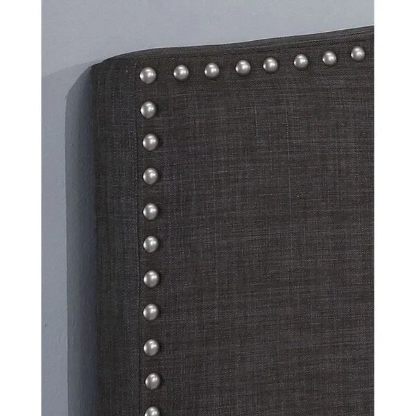 Upholstered Headboard with Nail Head Trim