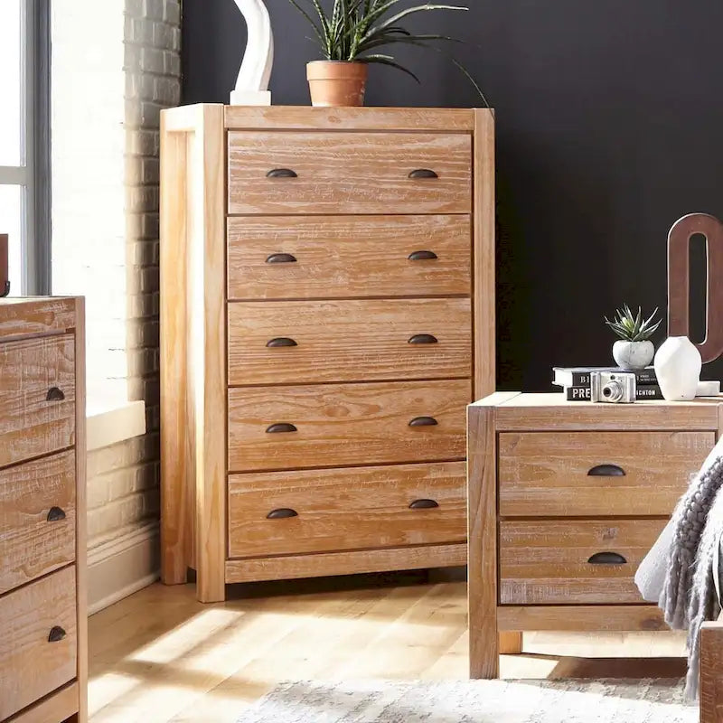 5-drawer Solid Wood Chest