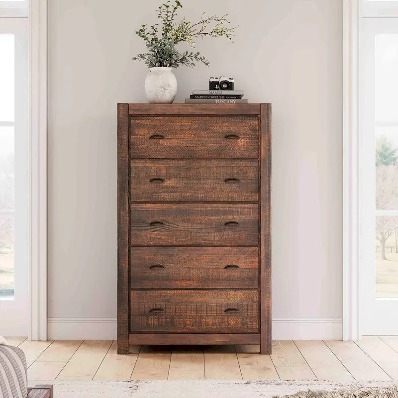 5-drawer Solid Wood Chest