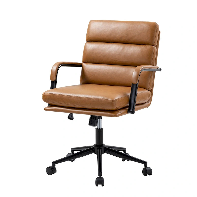 Modern Task Faux Leather Chair with Tilt Lock and Center Tilt