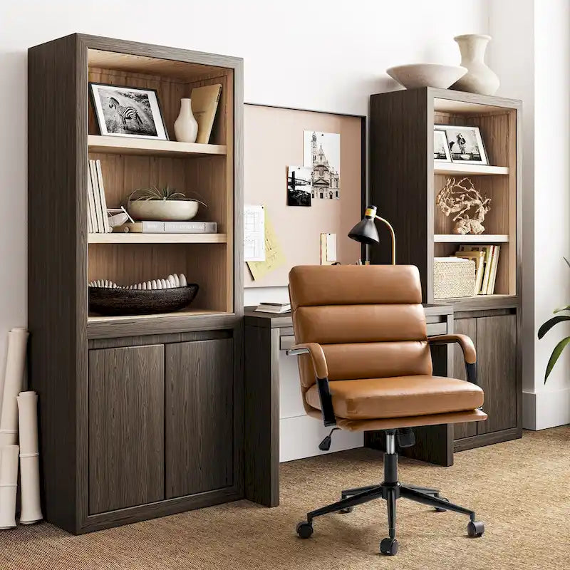 Modern Task Faux Leather Chair with Tilt Lock and Center Tilt