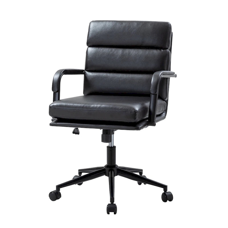 Modern Task Faux Leather Chair with Tilt Lock and Center Tilt