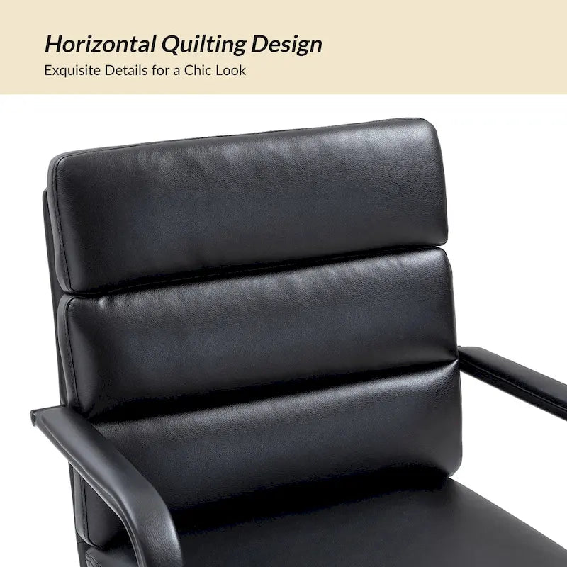 Modern Task Faux Leather Chair with Tilt Lock and Center Tilt