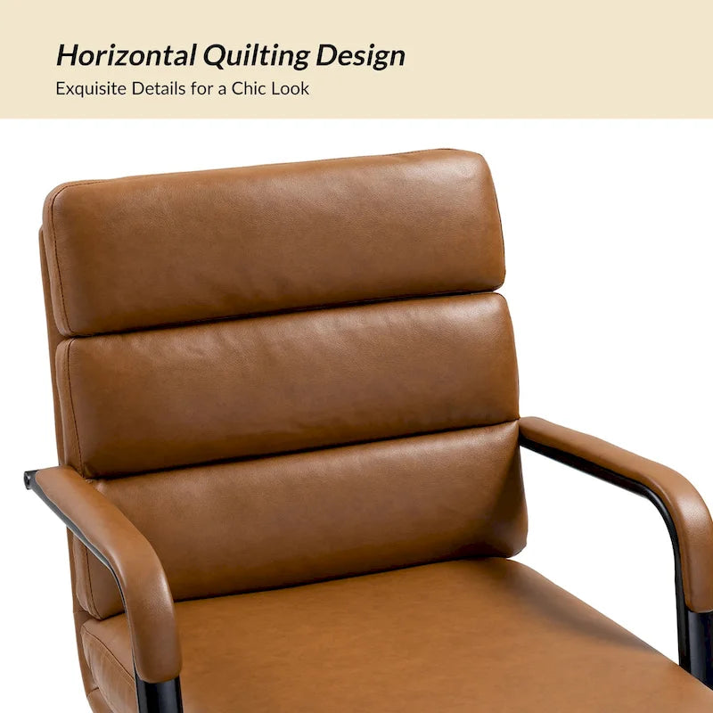 Modern Task Faux Leather Chair with Tilt Lock and Center Tilt