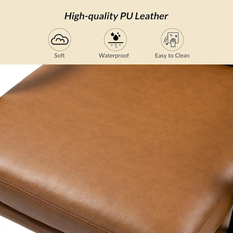 Modern Task Faux Leather Chair with Tilt Lock and Center Tilt