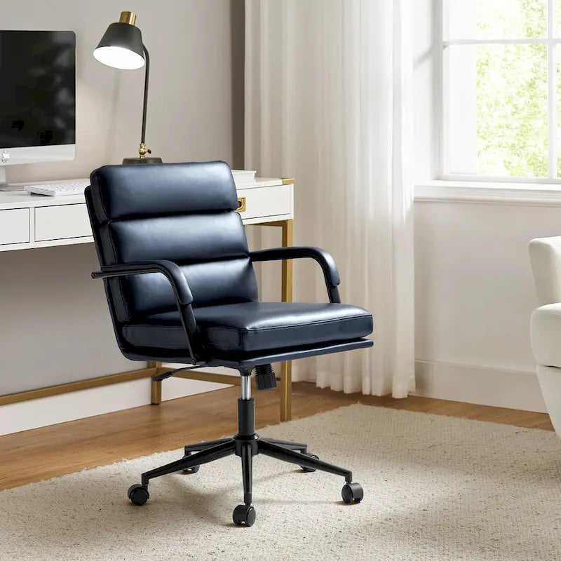Modern Task Faux Leather Chair with Tilt Lock and Center Tilt