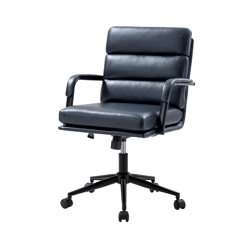 Modern Task Faux Leather Chair with Tilt Lock and Center Tilt