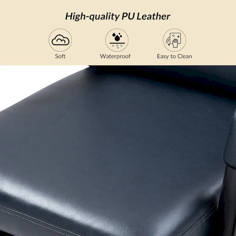 Modern Task Faux Leather Chair with Tilt Lock and Center Tilt