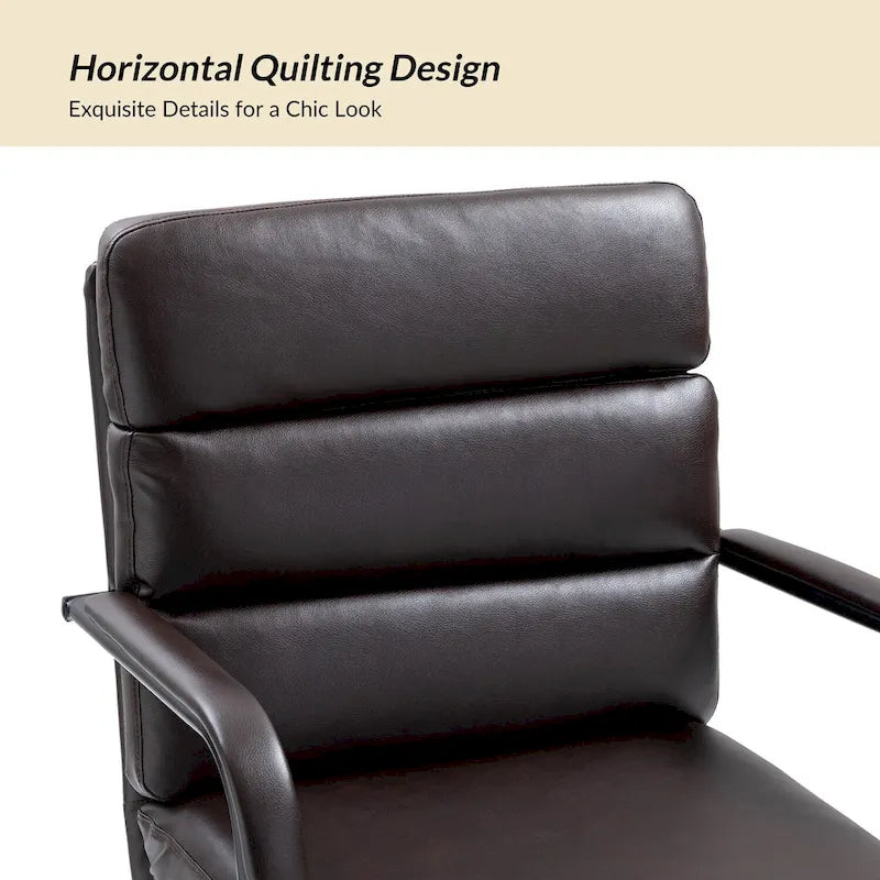 Modern Task Faux Leather Chair with Tilt Lock and Center Tilt