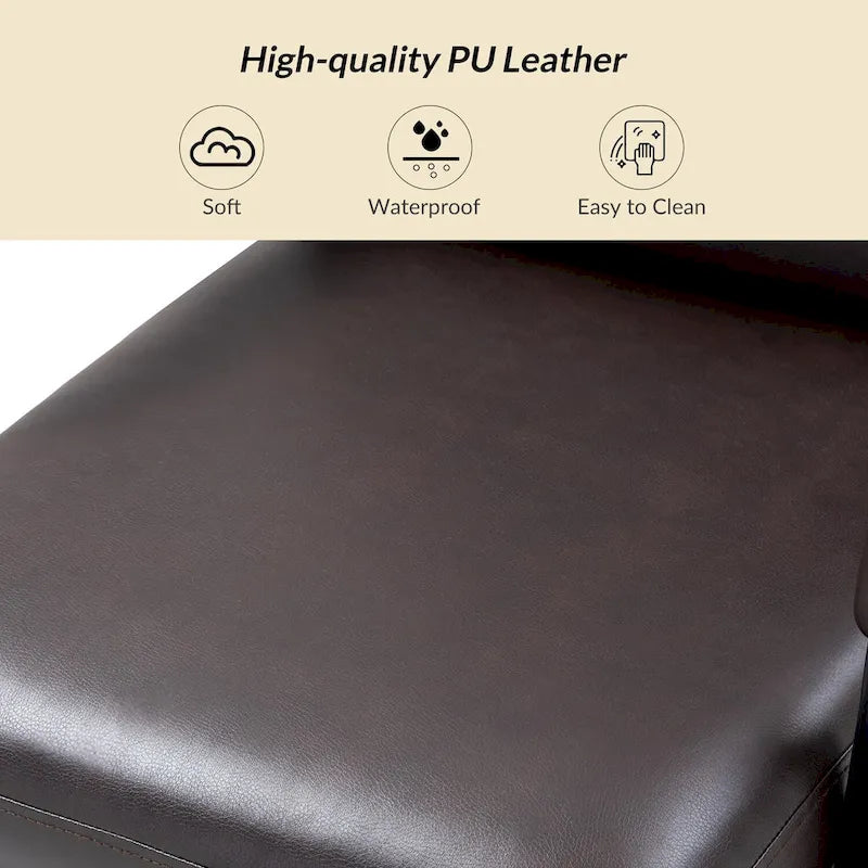 Modern Task Faux Leather Chair with Tilt Lock and Center Tilt