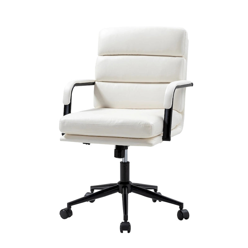 Modern Task Faux Leather Chair with Tilt Lock and Center Tilt