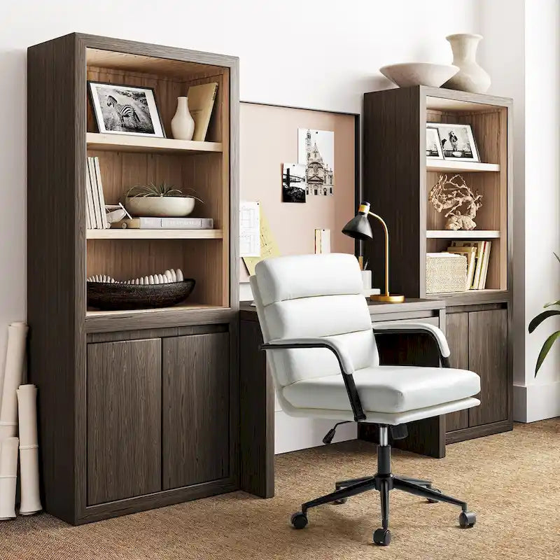 Modern Task Faux Leather Chair with Tilt Lock and Center Tilt