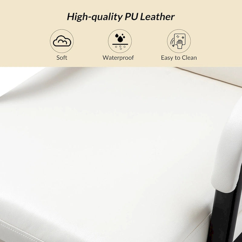 Modern Task Faux Leather Chair with Tilt Lock and Center Tilt