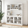 60W Sideboard Buffet Cabinet with Hutch