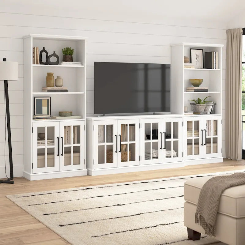 60W Sideboard Buffet Cabinet with Hutch