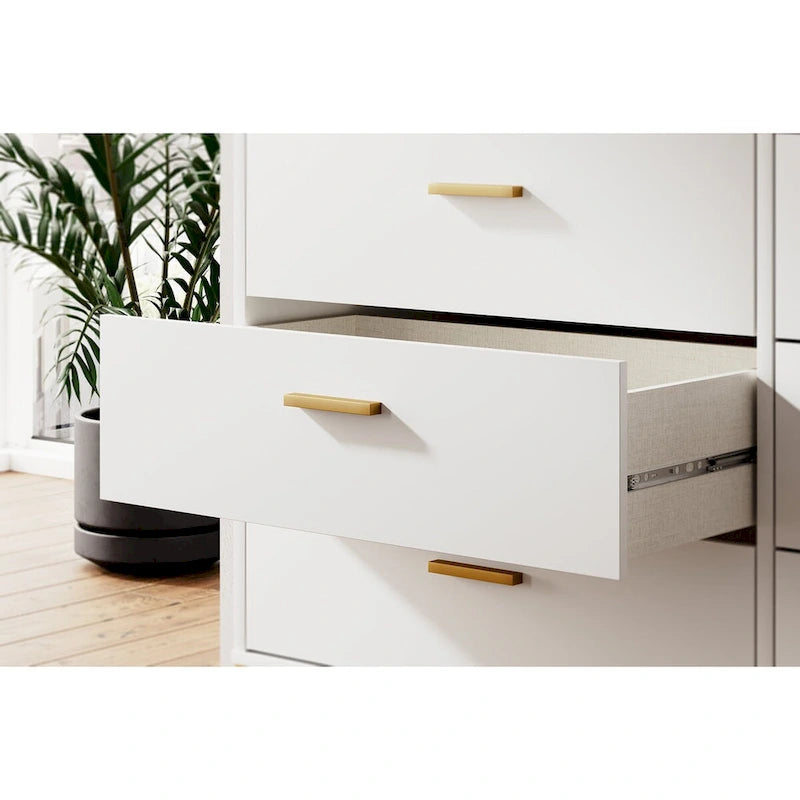White/Gold Dresser