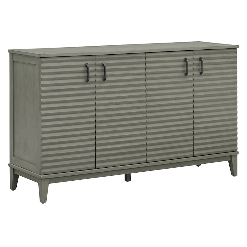 Sideboard with 4 Door Large Storage Buffet with Adjustable Shelves