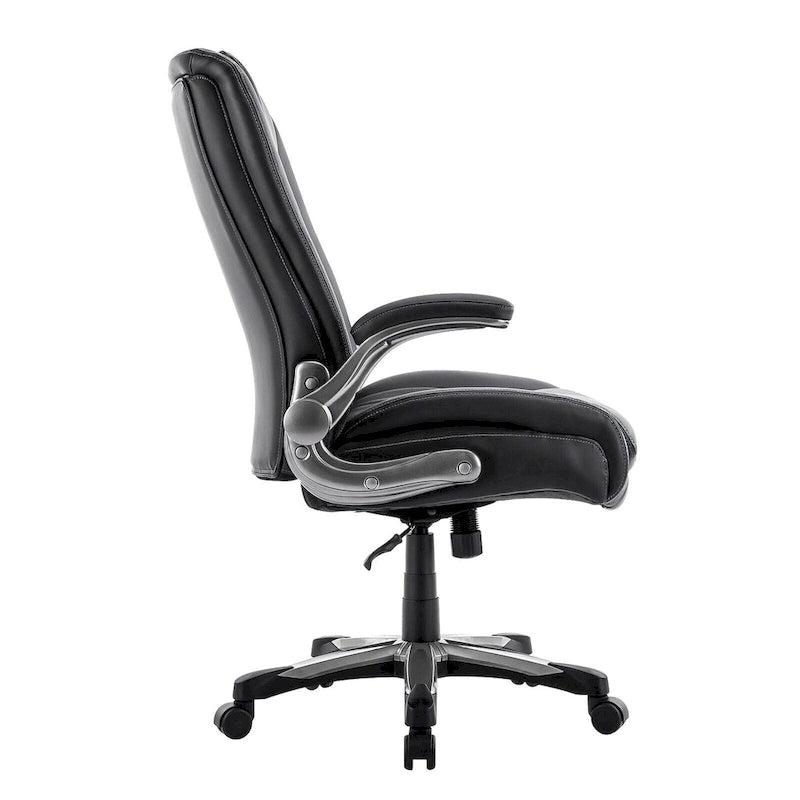 Large Heavy Duty High Back Executive Computer Office Desk Chair Flip-up Arms Wide Thick Seat for Home Office 400LBS