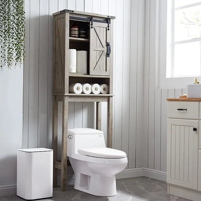 Farmhouse Over The Toilet Storage Cabinet, Cabinet Over Toilet