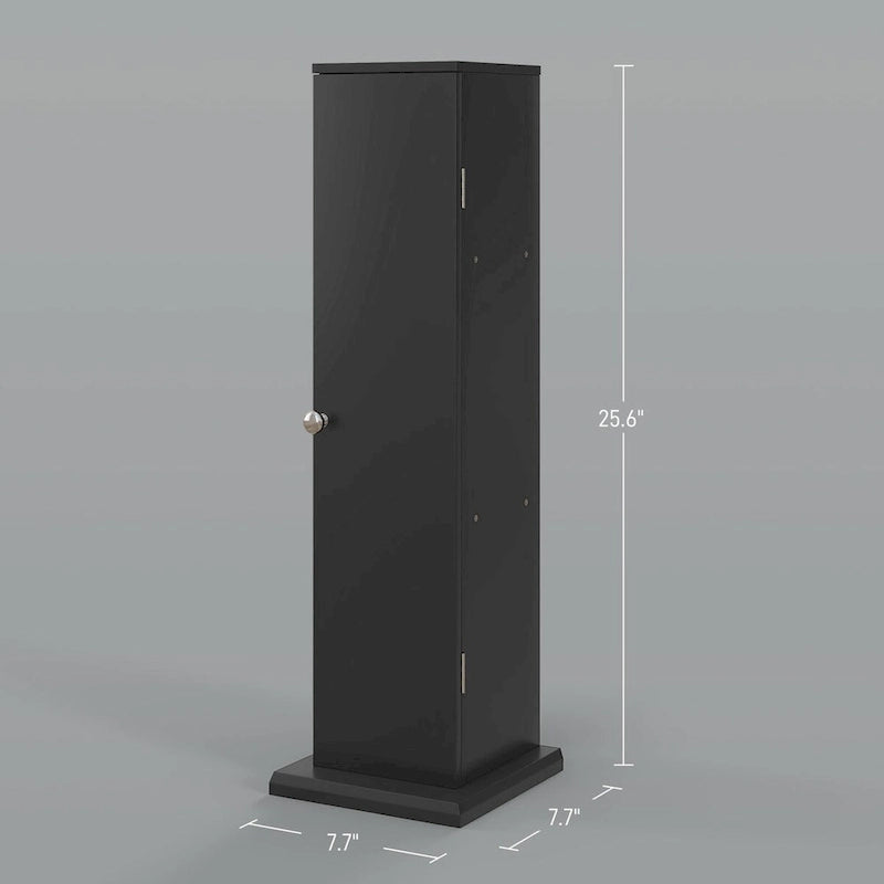 Toilet Paper Cabinet, Small Bathroom Corner Floor Cabinet with Doors and Shelves, Thin Storage Bathroom Organizer