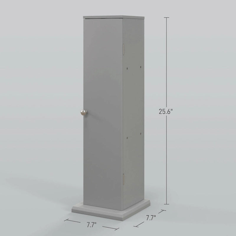 Toilet Paper Cabinet, Small Bathroom Corner Floor Cabinet with Doors and Shelves, Thin Storage Bathroom Organizer