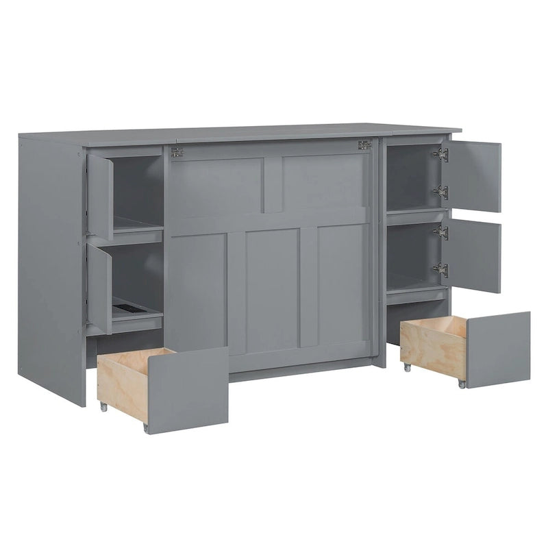 Full Size Murphy Bed with Drawers
