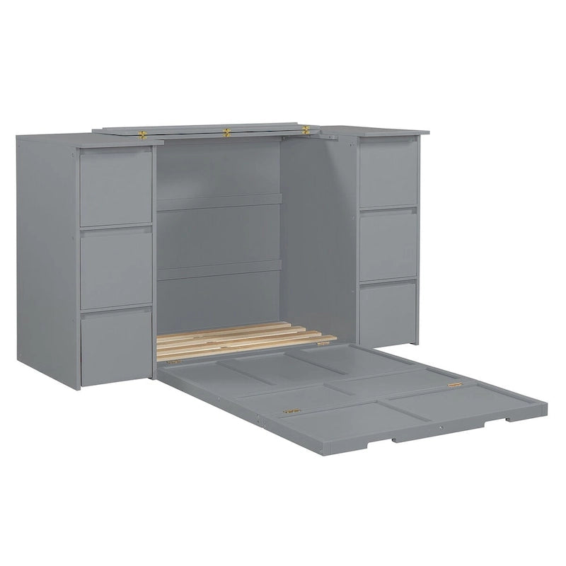 Full Size Murphy Bed with Drawers