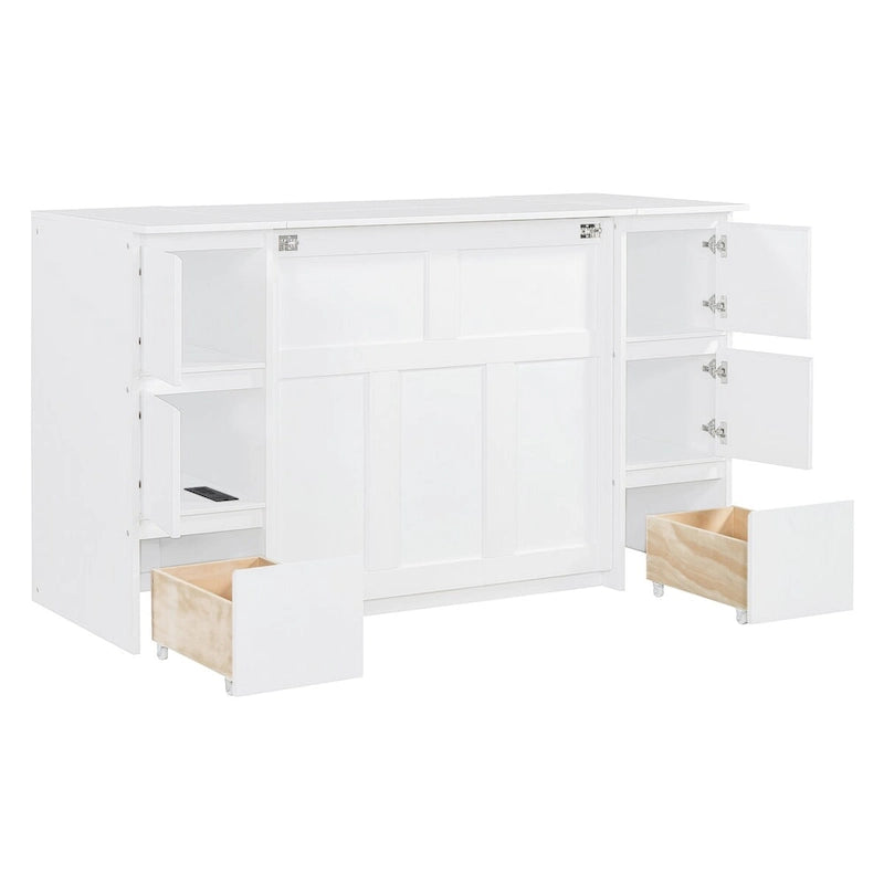 Full Size Murphy Bed with Drawers