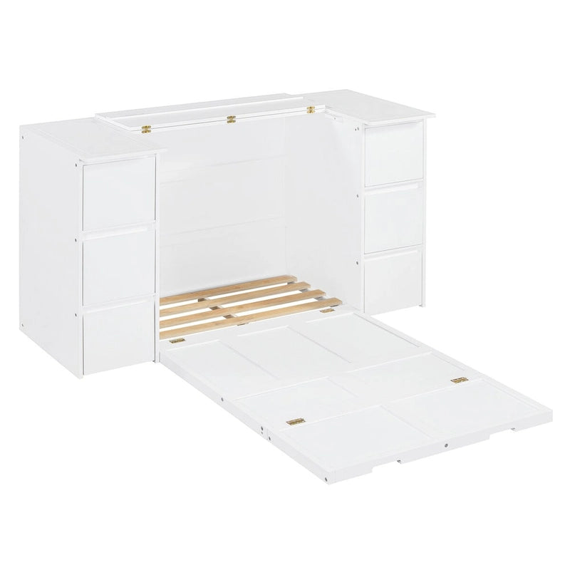 Full Size Murphy Bed with Drawers